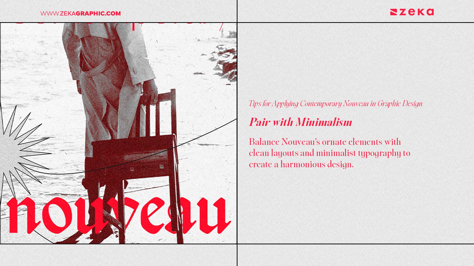 Tips for Applying Contemporary Nouveau in Graphic Design Pair with Minimalism