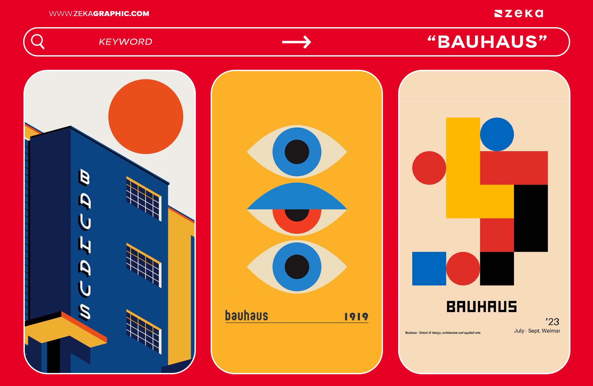 Bauhaus Best Pinterest Keywords for Graphic Design Inspiration