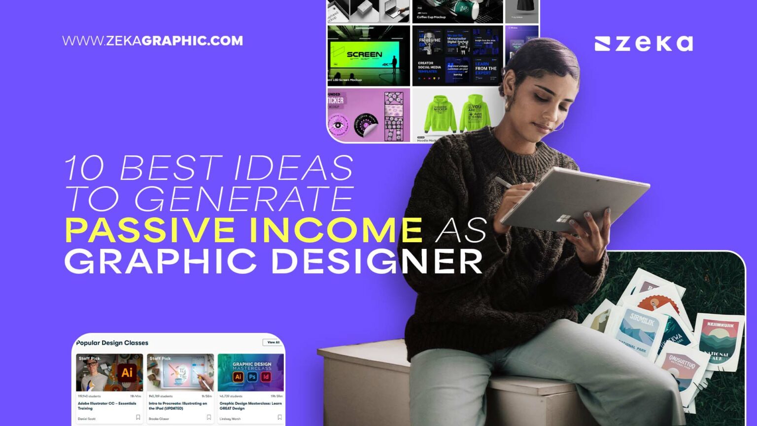 10 Best Passive Income Ideas for Graphic Designers - Zeka Design
