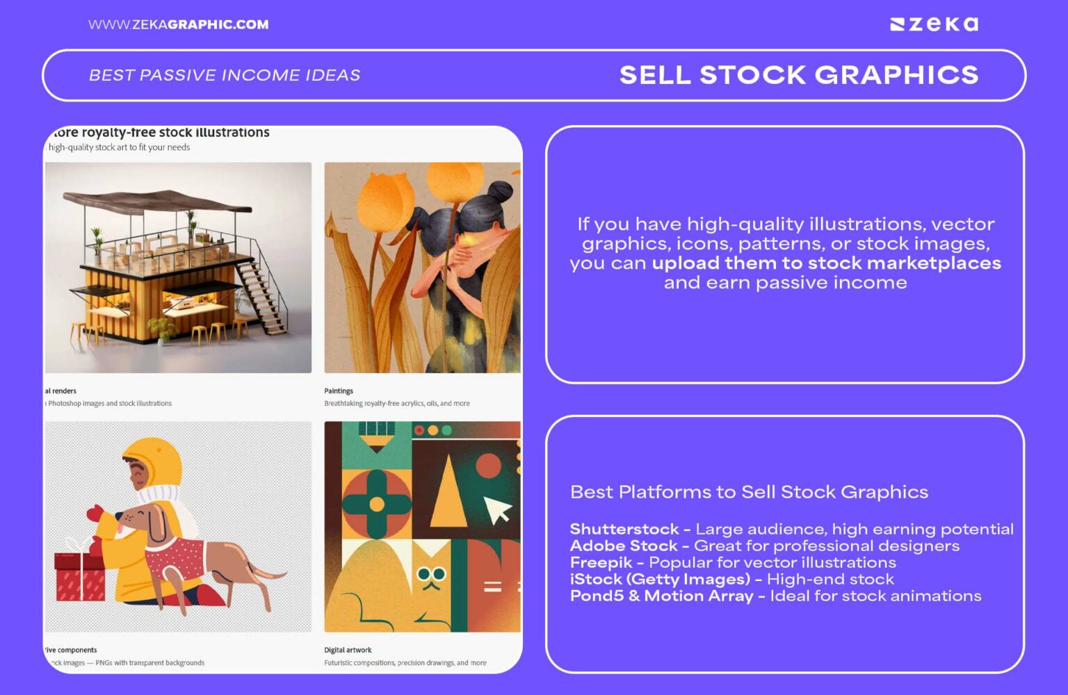 10 Best Passive Income Ideas for Graphic Designers - Zeka Design