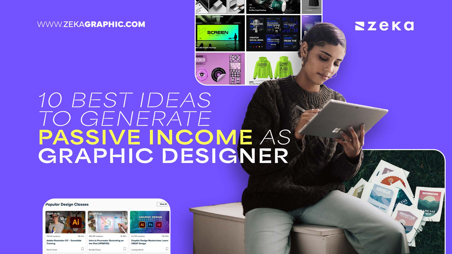 Best Passive Income Ideas for Graphic Designers