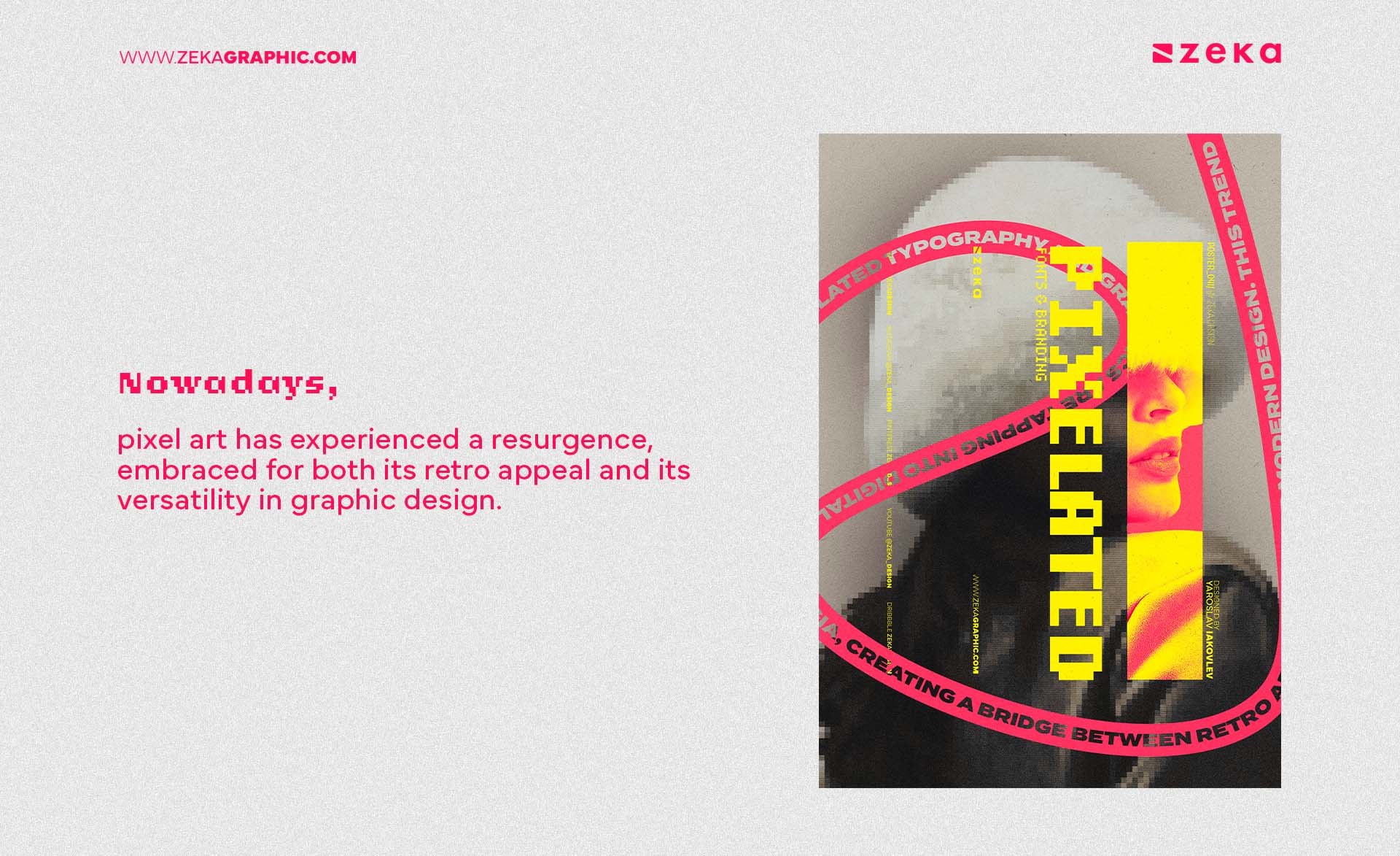 Pixel art in graphic design