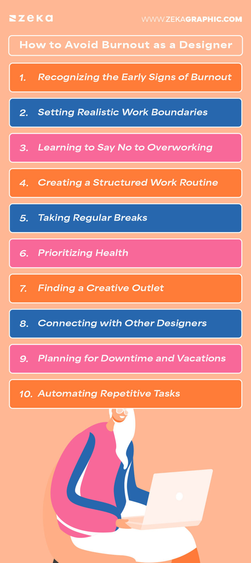 How to Avoid Burnout as a Freelance Designer - Zeka Design