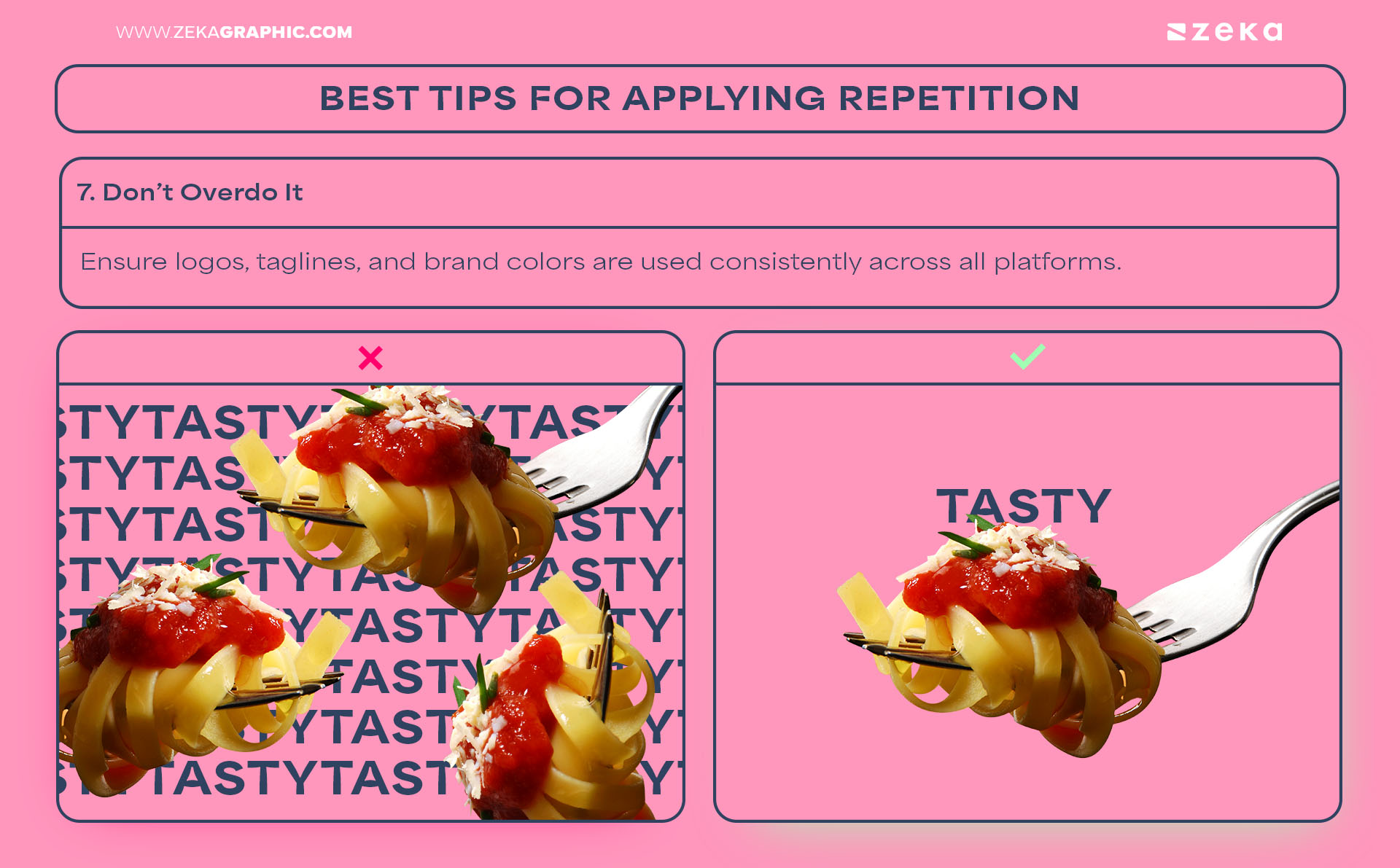 Best Tips for Applying Repetition Do not overuse repetition