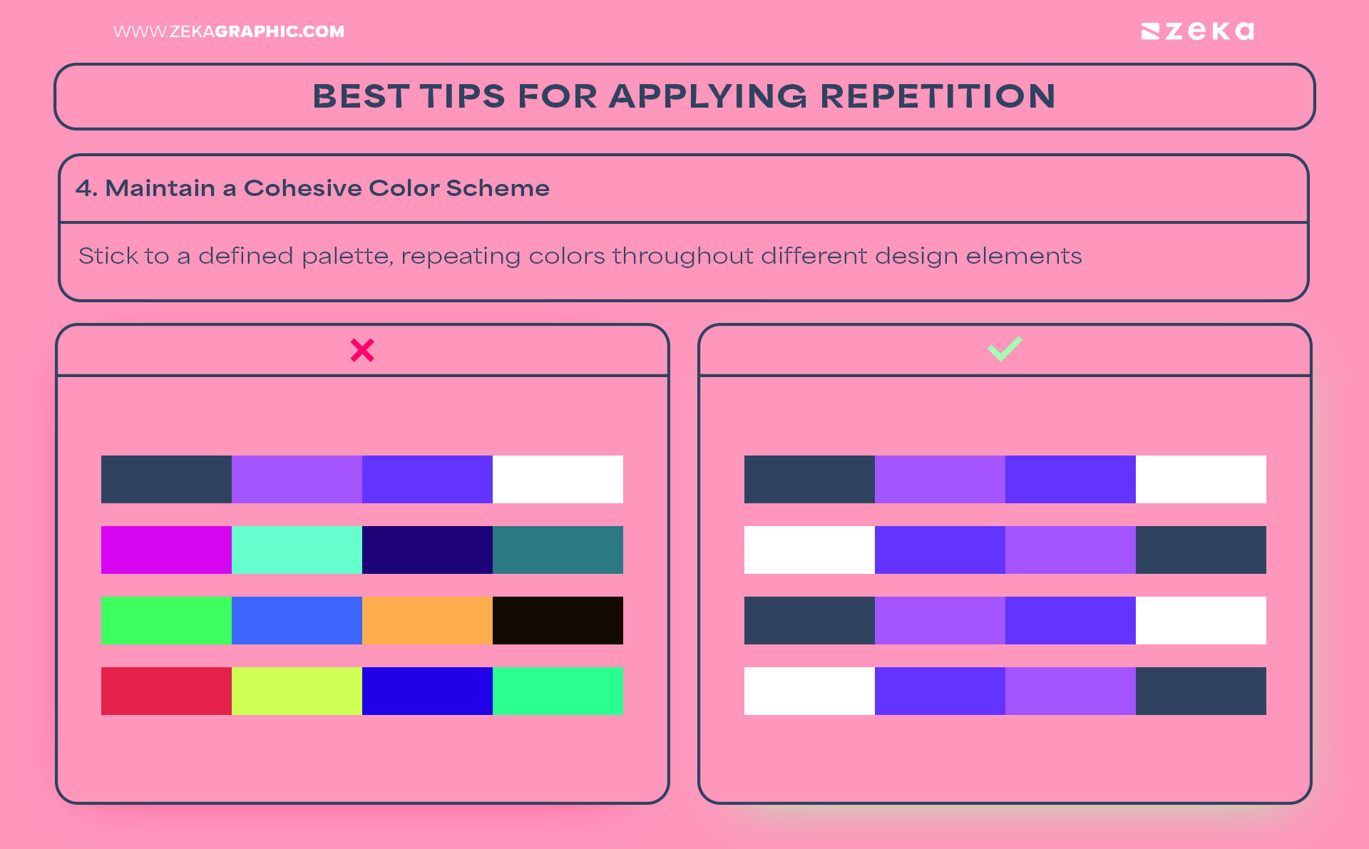 Best Tips for Applying Repetition Maintain a Cohesive Color Scheme