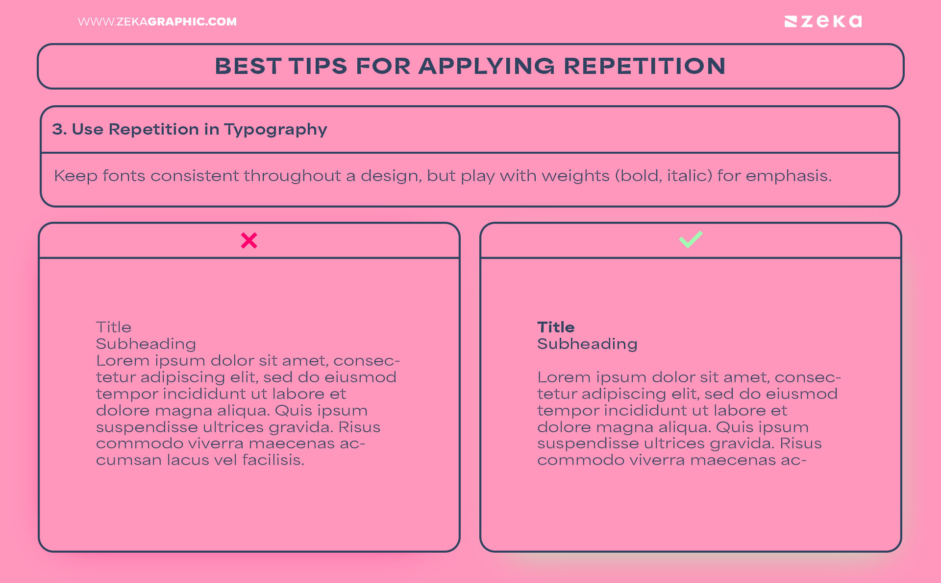 Best Tips for Applying Repetition Use Repetition in Typography