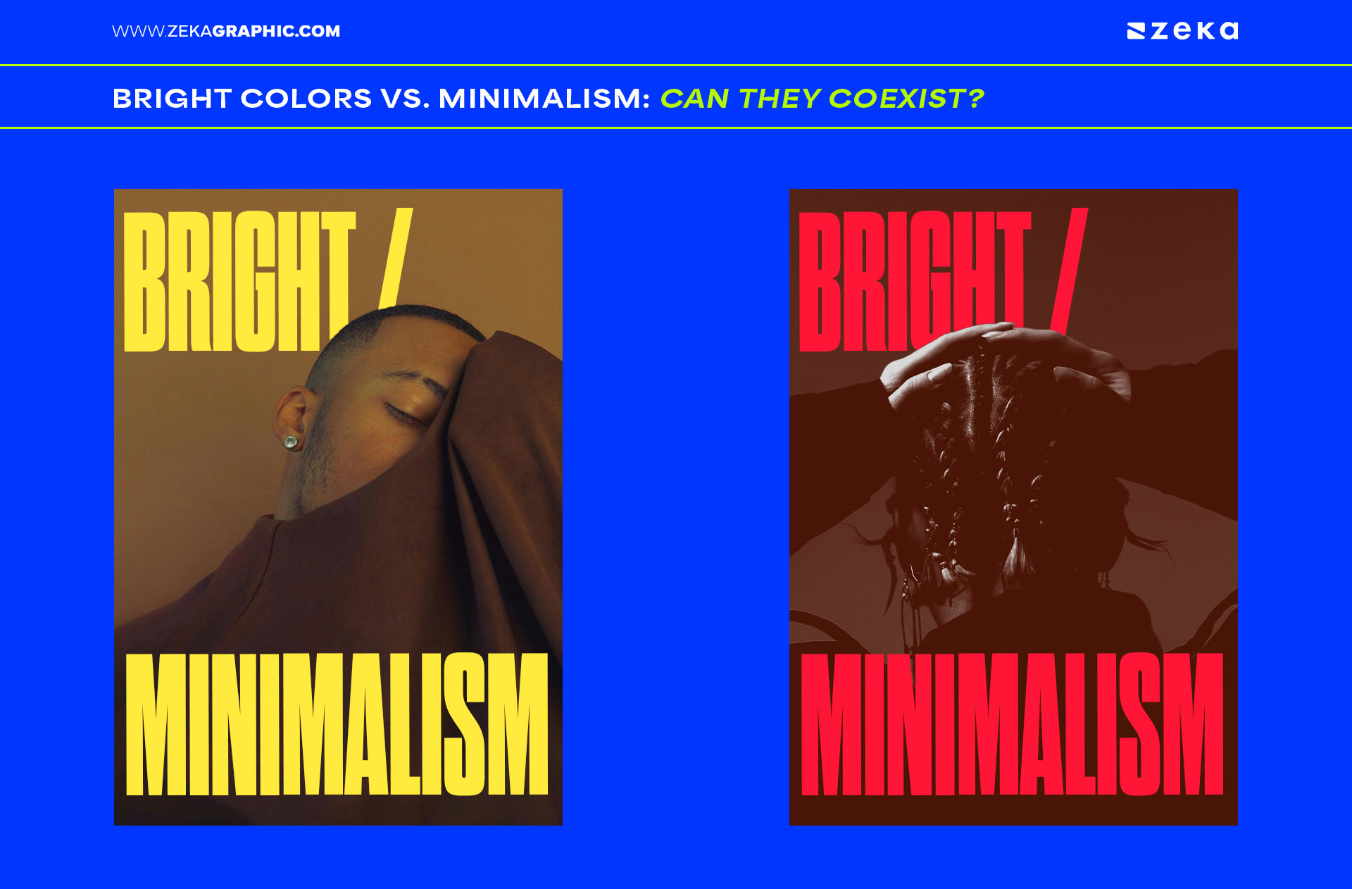 Bright Color Palette Paired With Bold Minimalism