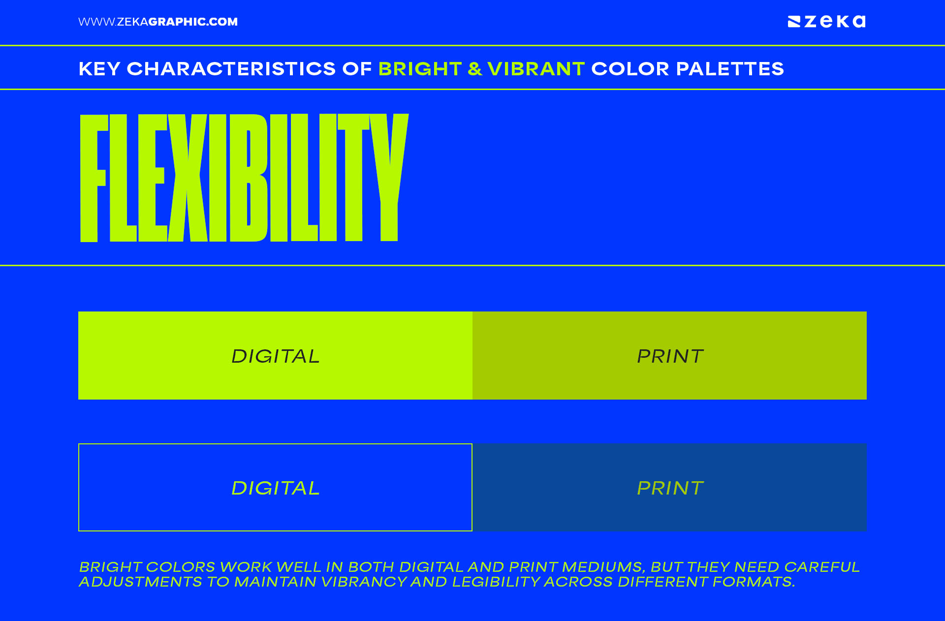Key Characteristics of Bright and Vibrant Colors in Print and Digital