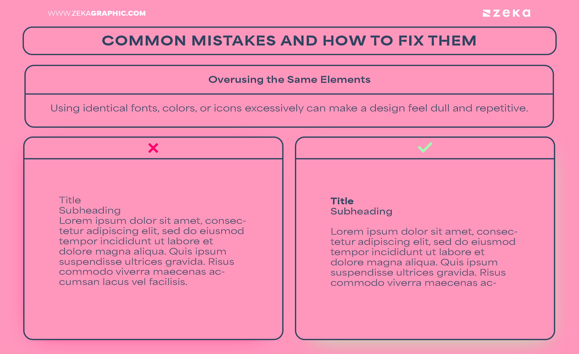 Repetition in Graphic Design Common Mistakes Overusing the Same Elements_