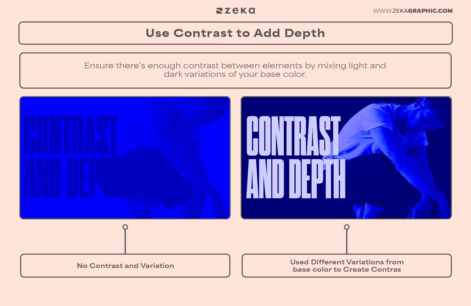 Tips for Using Monochromatic Colors Effectively Use Contrast to Add Depth
