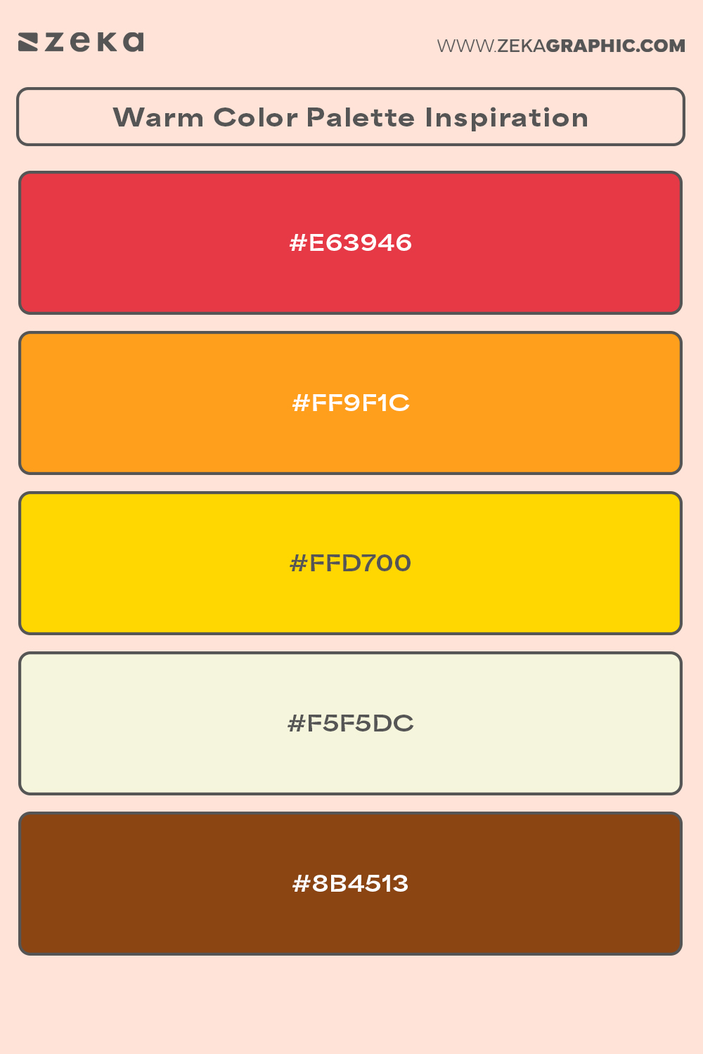 Warm Color Palette Inspiration