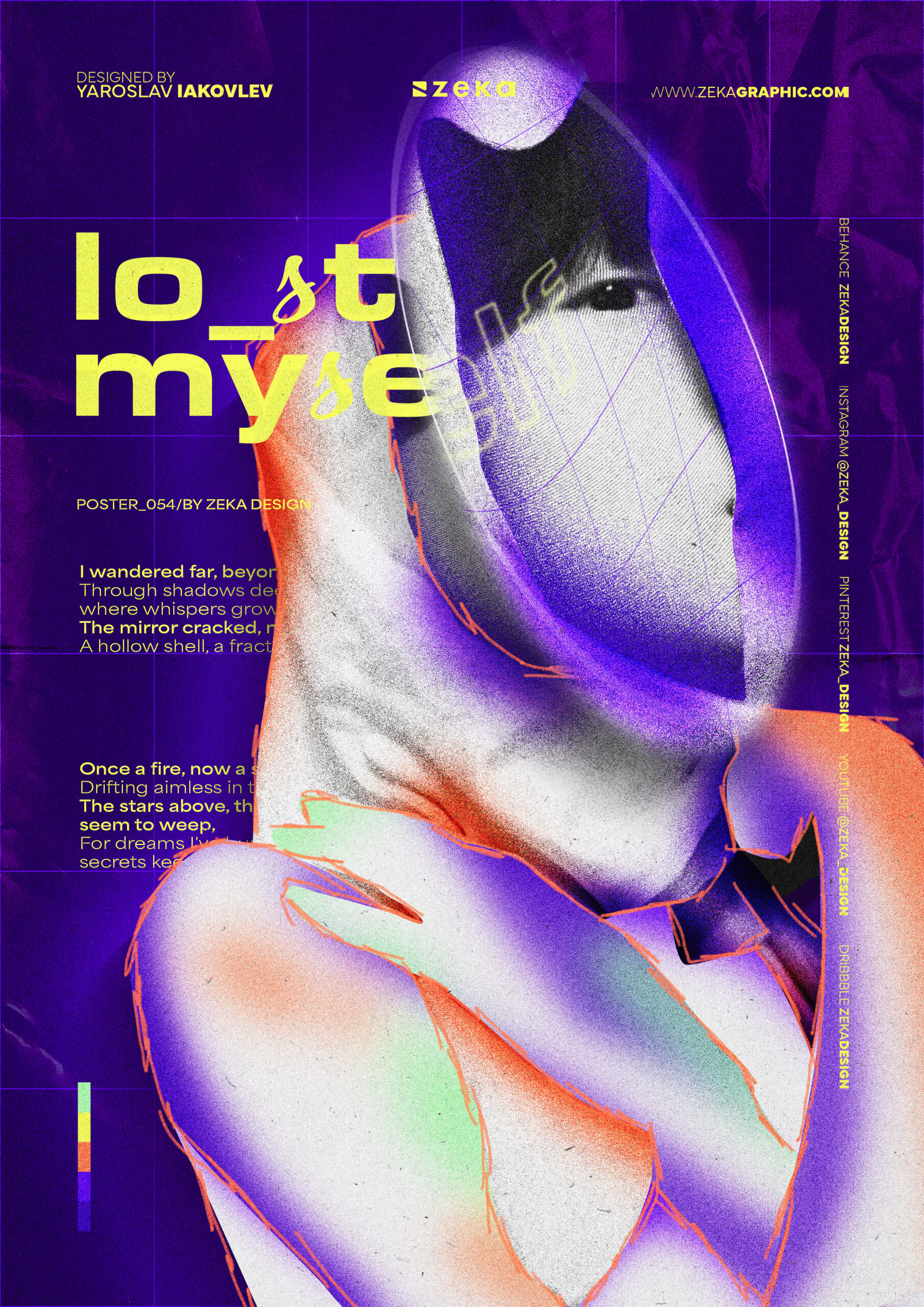 Graphic Design Poster Design Futurism Collage Inspiraiton by Zeka Design