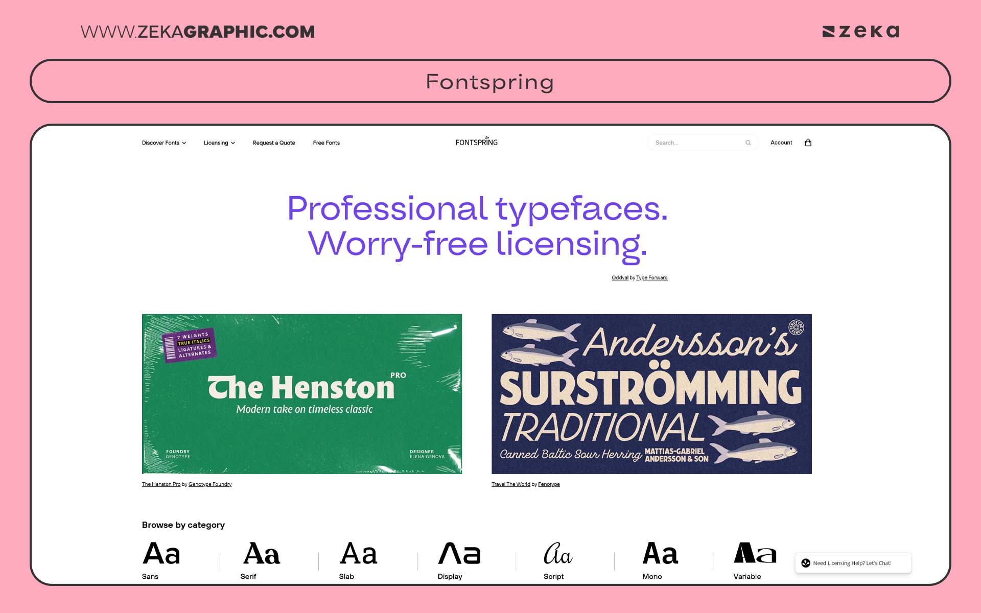 Best Websites for Fonts Fontspring
