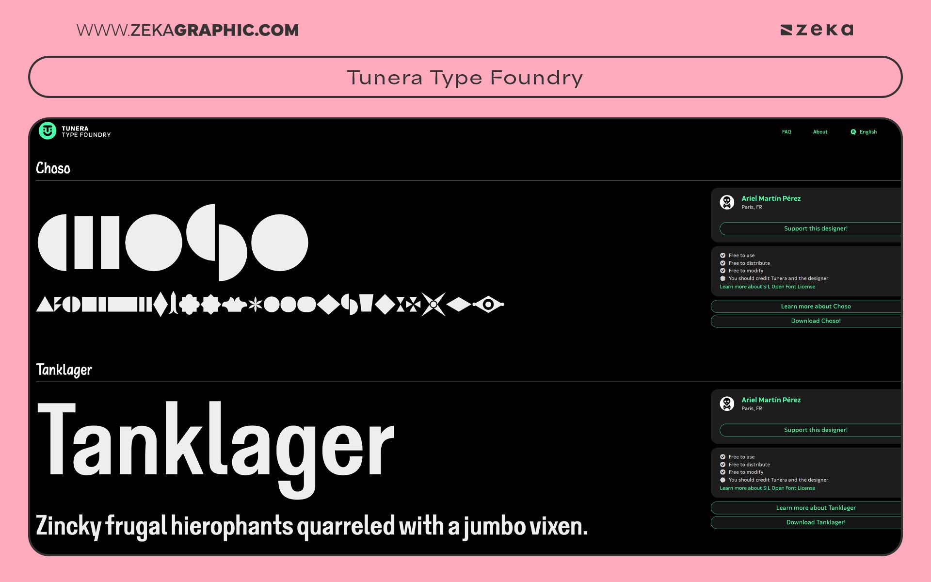 Best Websites for Fonts Tunera Type Foundry