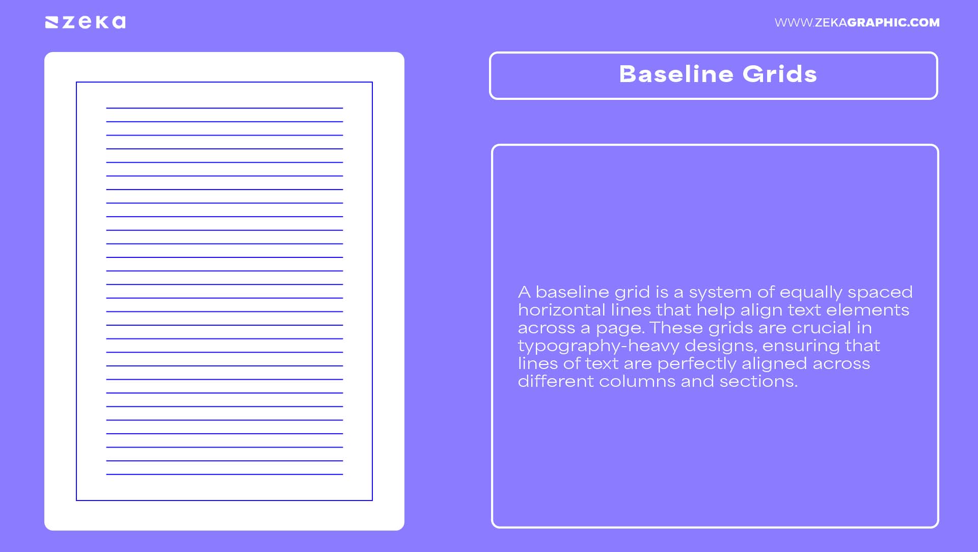 Types of Grids in Graphic Design Baseline Grids