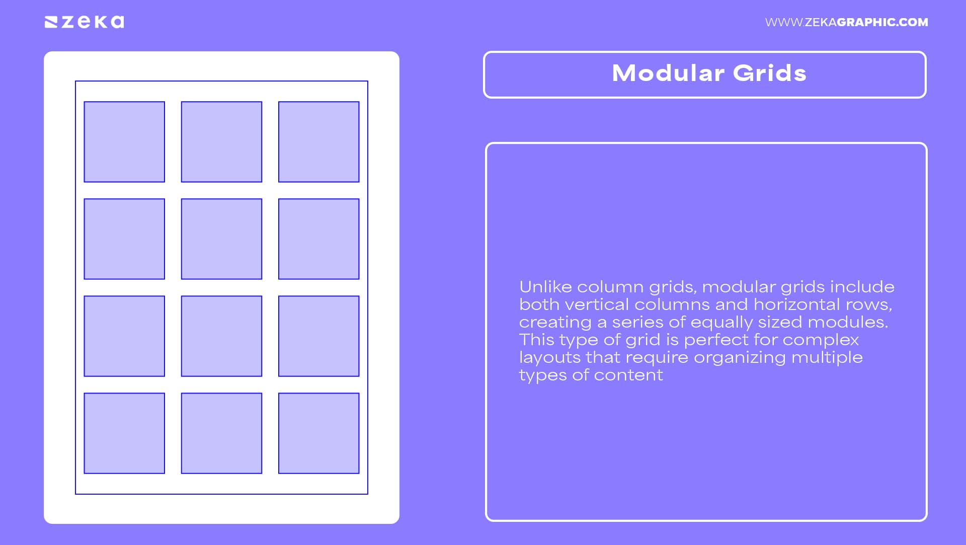 Types of Grids in Graphic Design Modular Grids