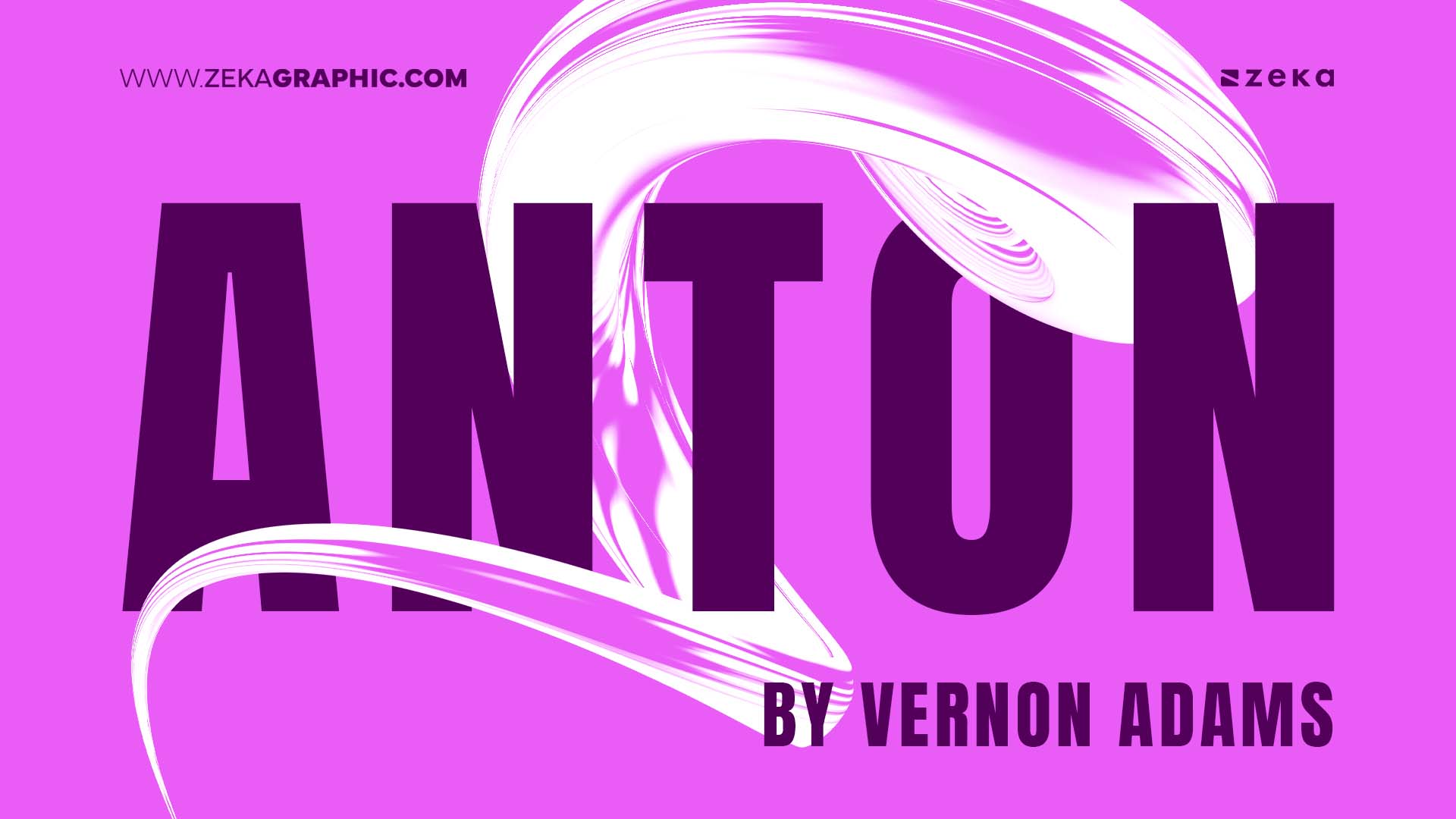 Best Google Fonts for Graphic Design Anton