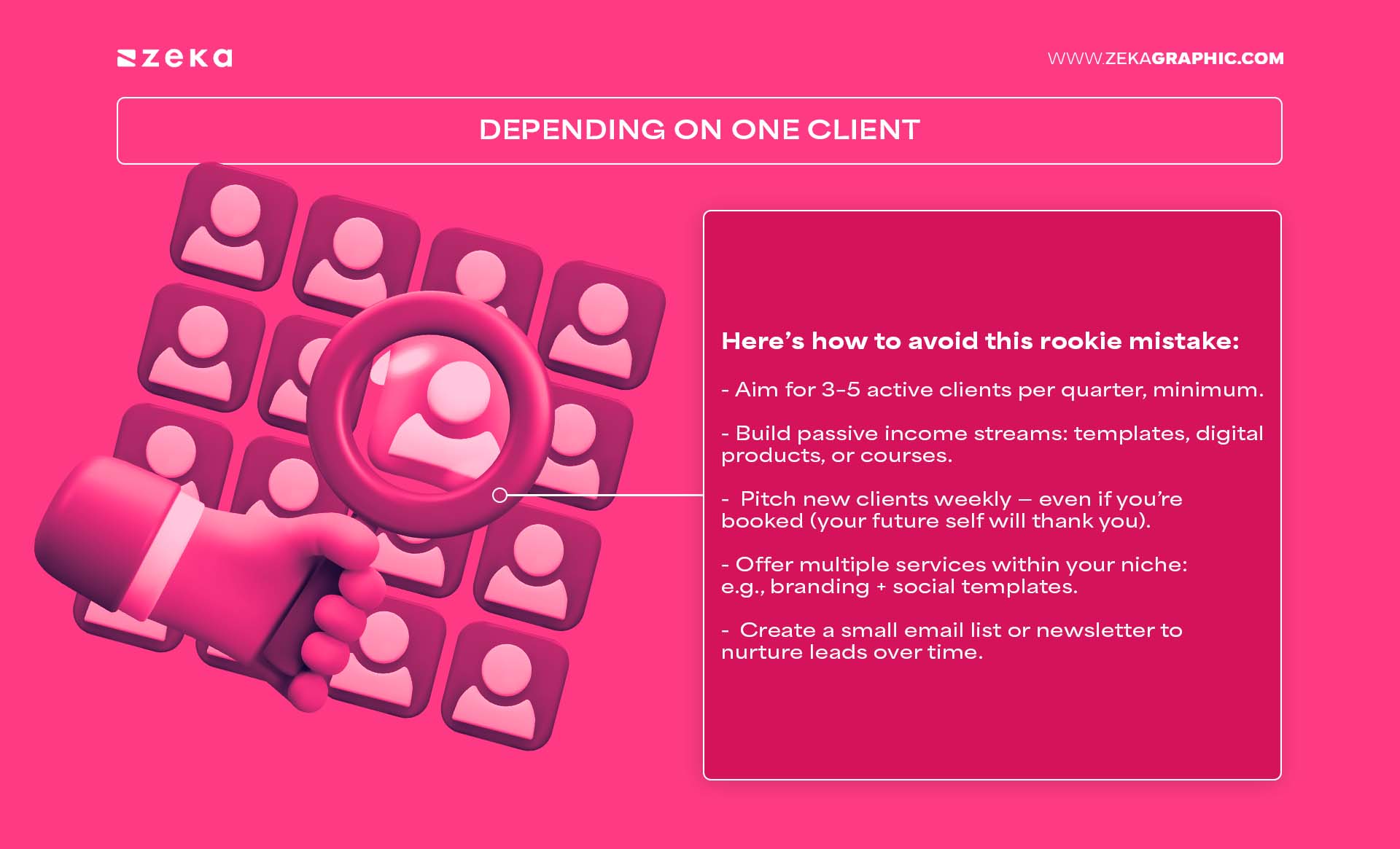 Freelance Designer Mistakes Depending on One Client