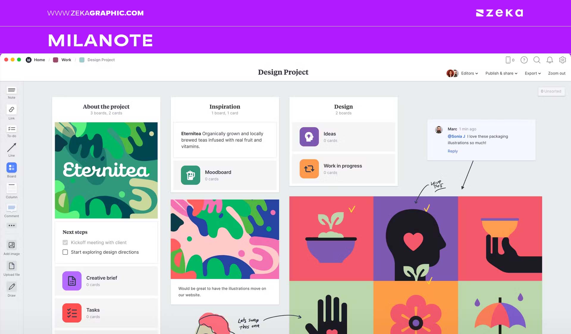 Milanote – Best for Organized, Collaborative Moodboarding