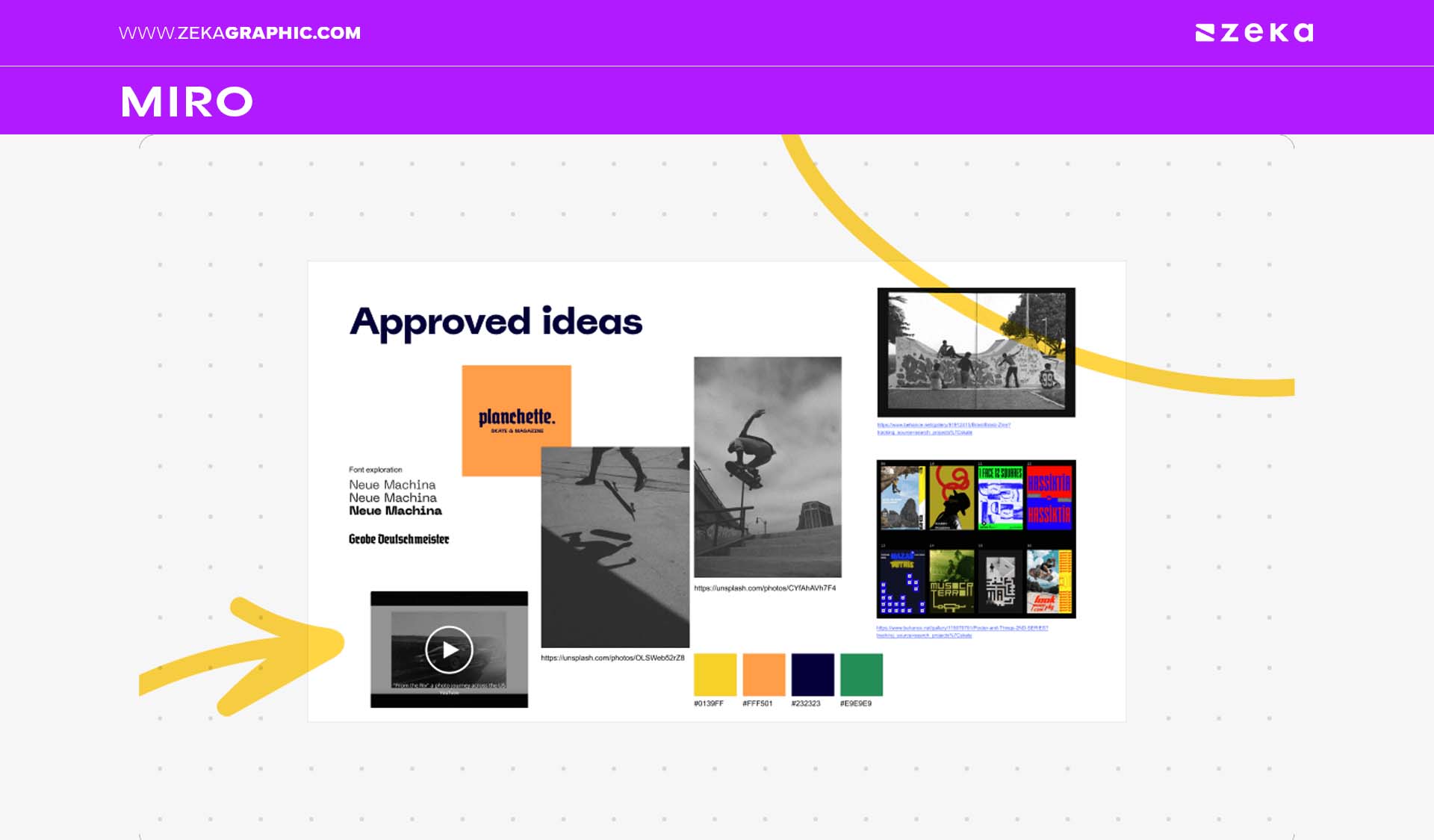 Miro – Interactive Whiteboard for Moodboards & Brainstorms
