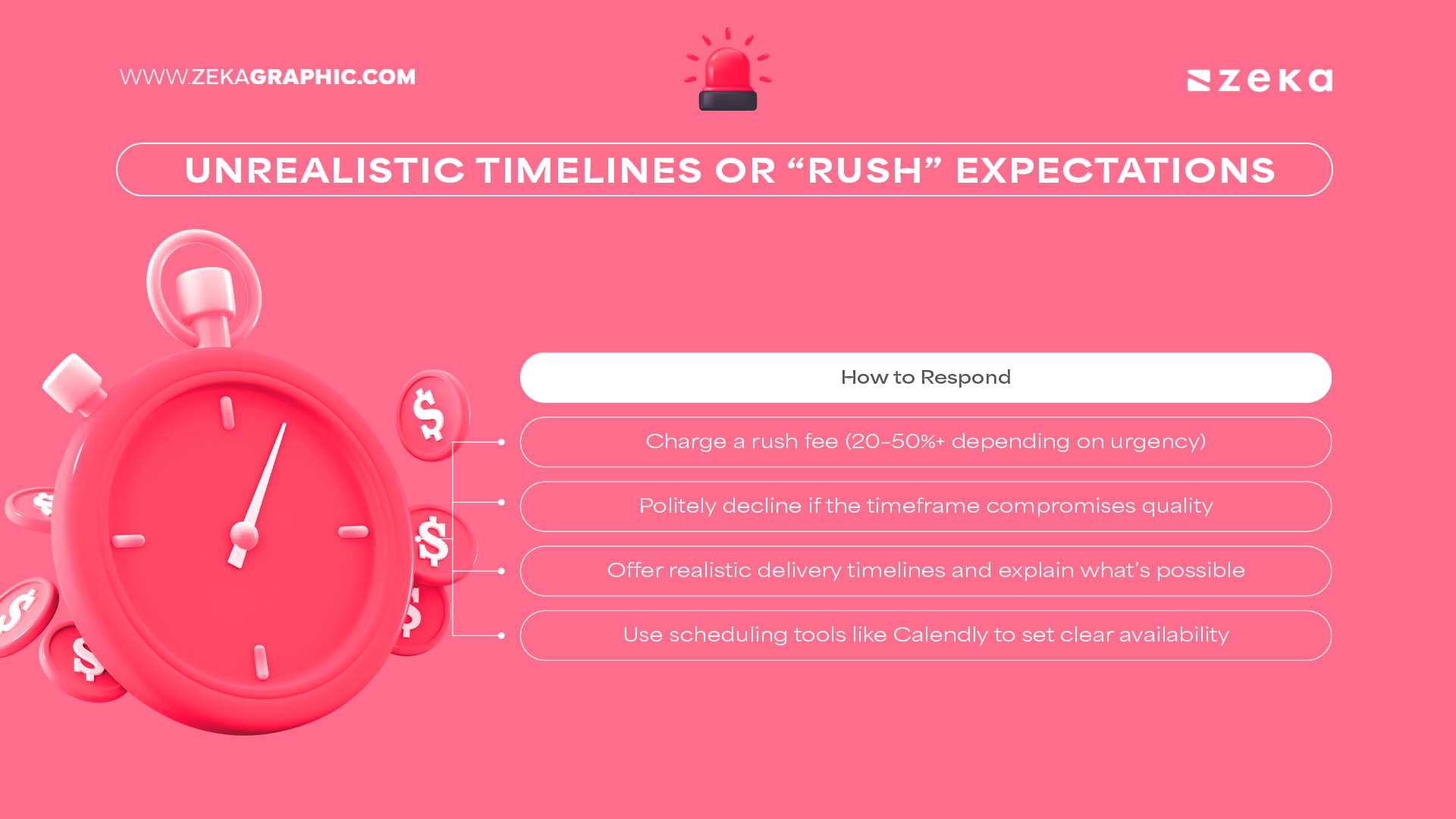 Unrealistic Timelines or “Rush” Expectations