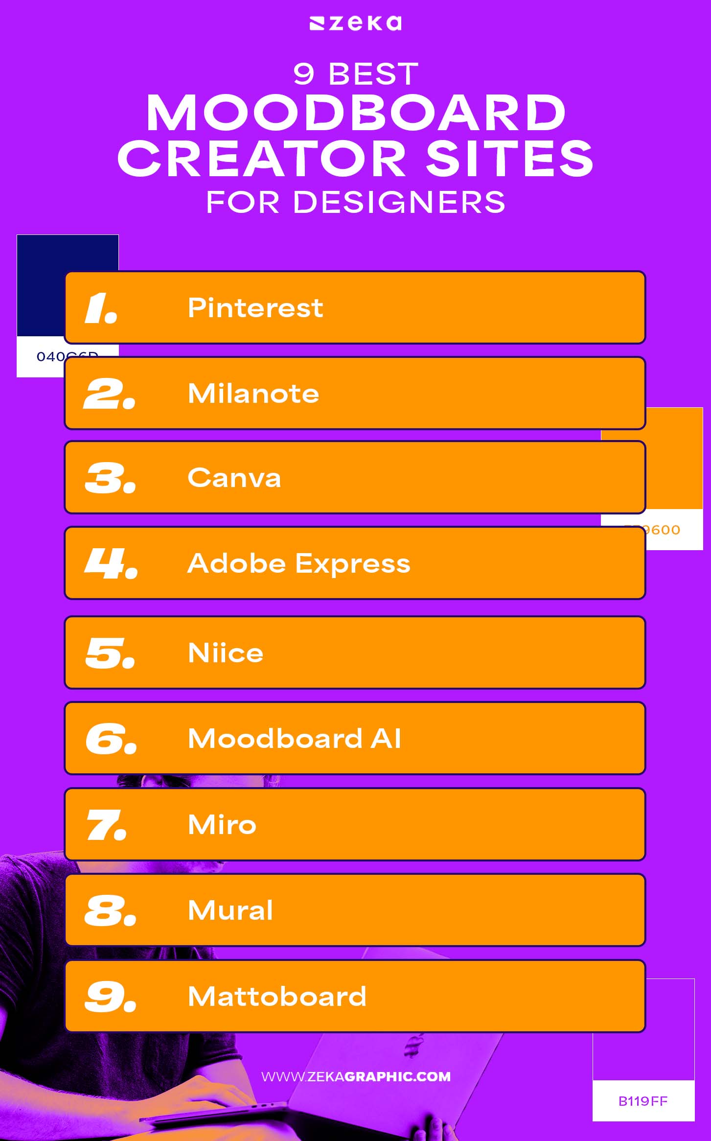 best moodboard creator sites infographic