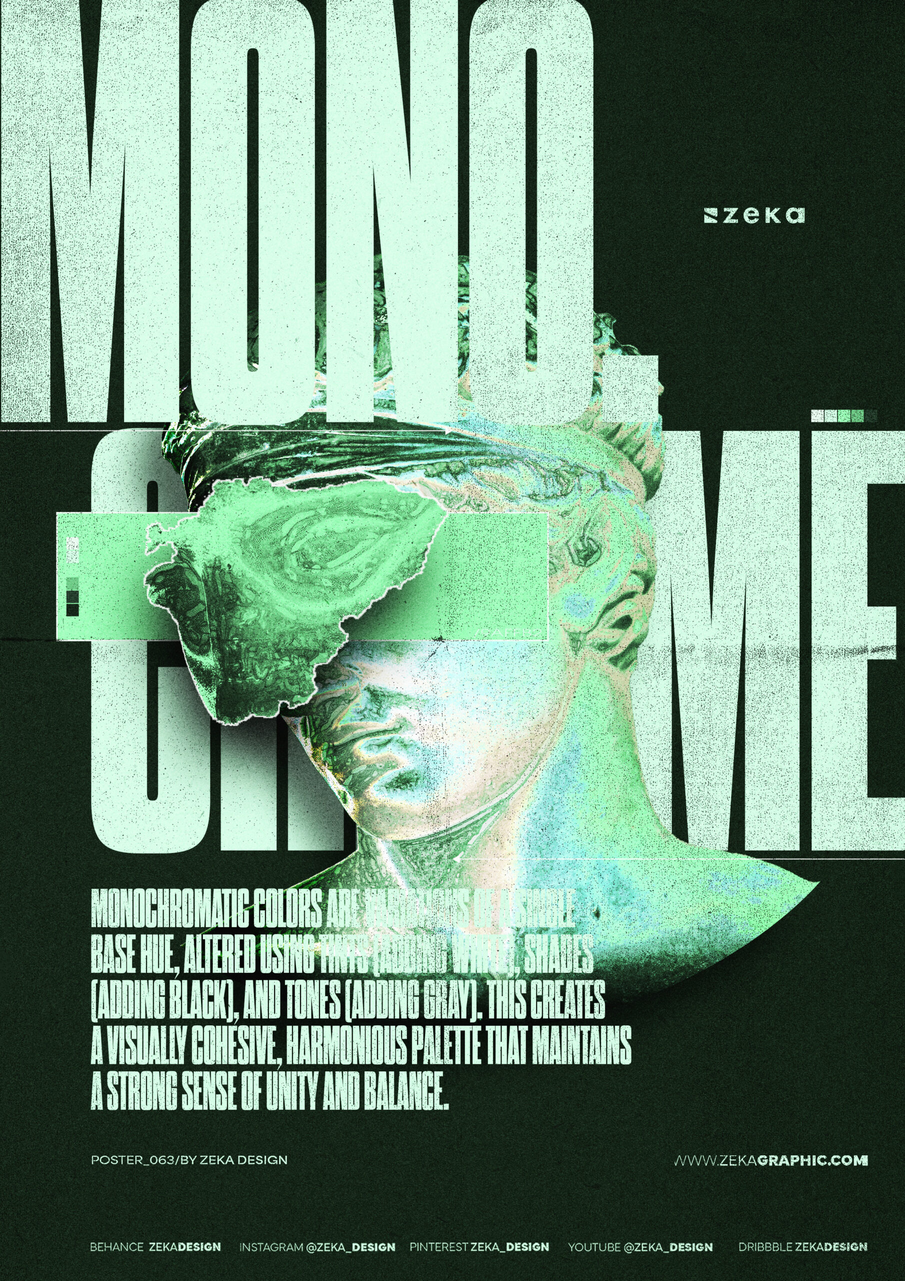 0063 Monochrome Poster Design Inspiration by Zeka Design