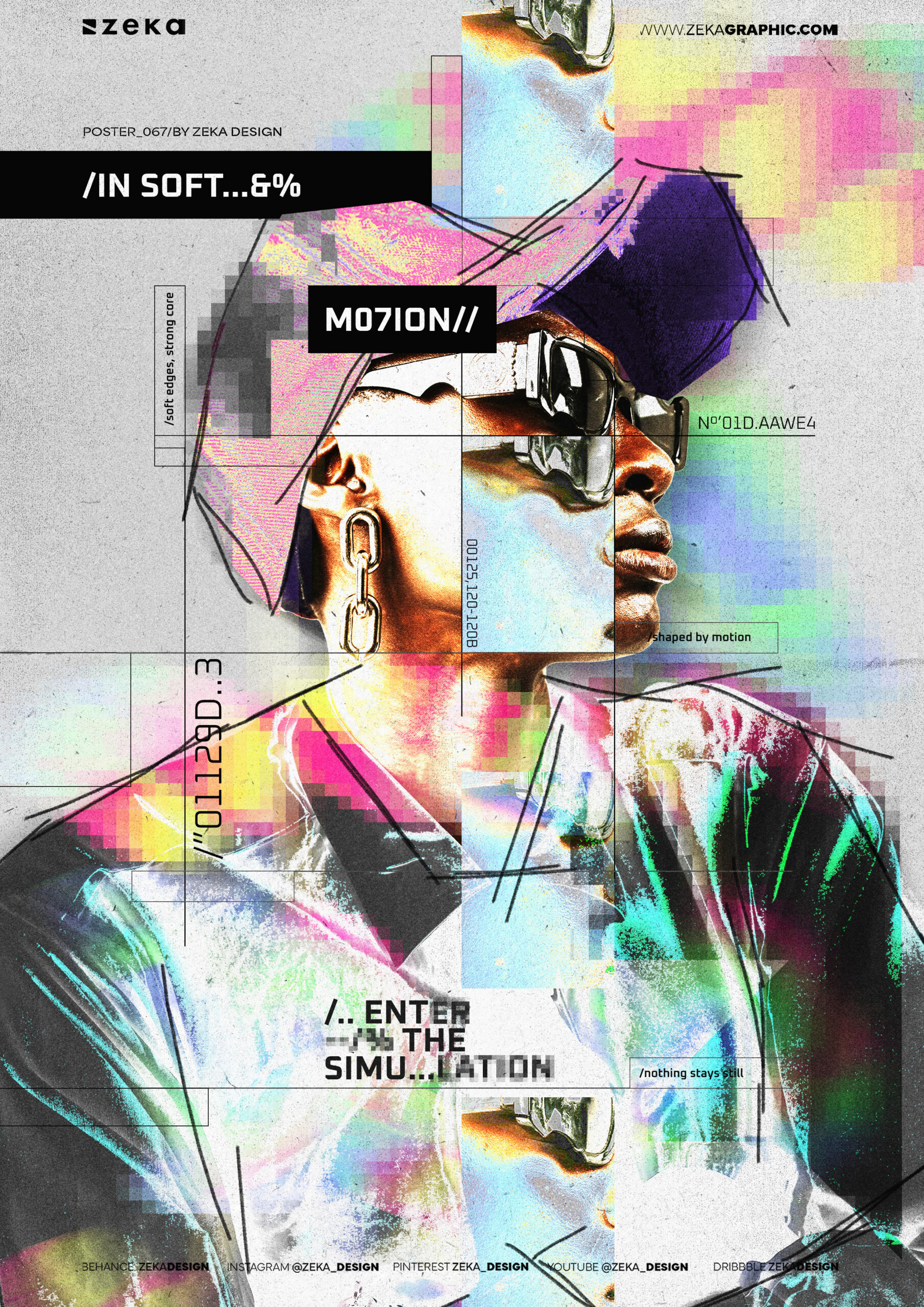 0067 Enter The Simulation Poster Design Inspiration by Zeka Design