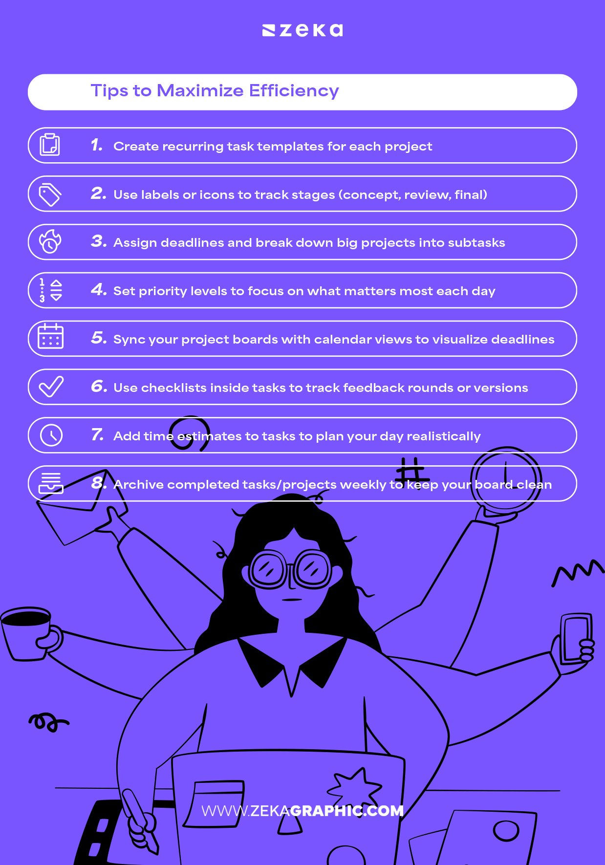 Best tips to Maximize Efficiency as a graphic designer