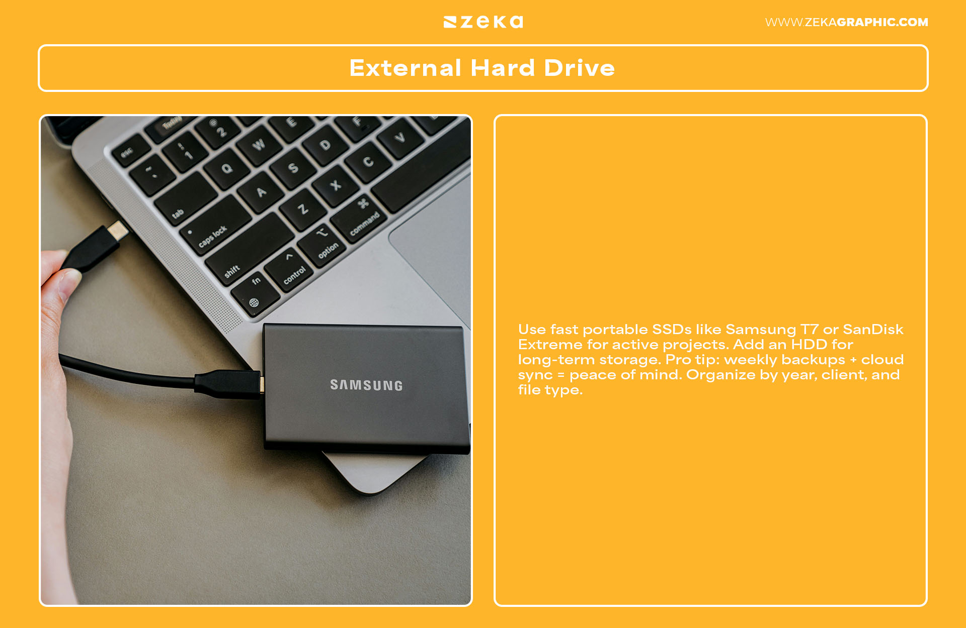 Everything You Need for Your Home Office as a Freelancer External Hard Drive