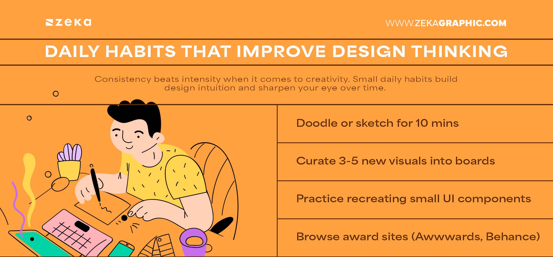 Daily Habits That Improve Design Thinking