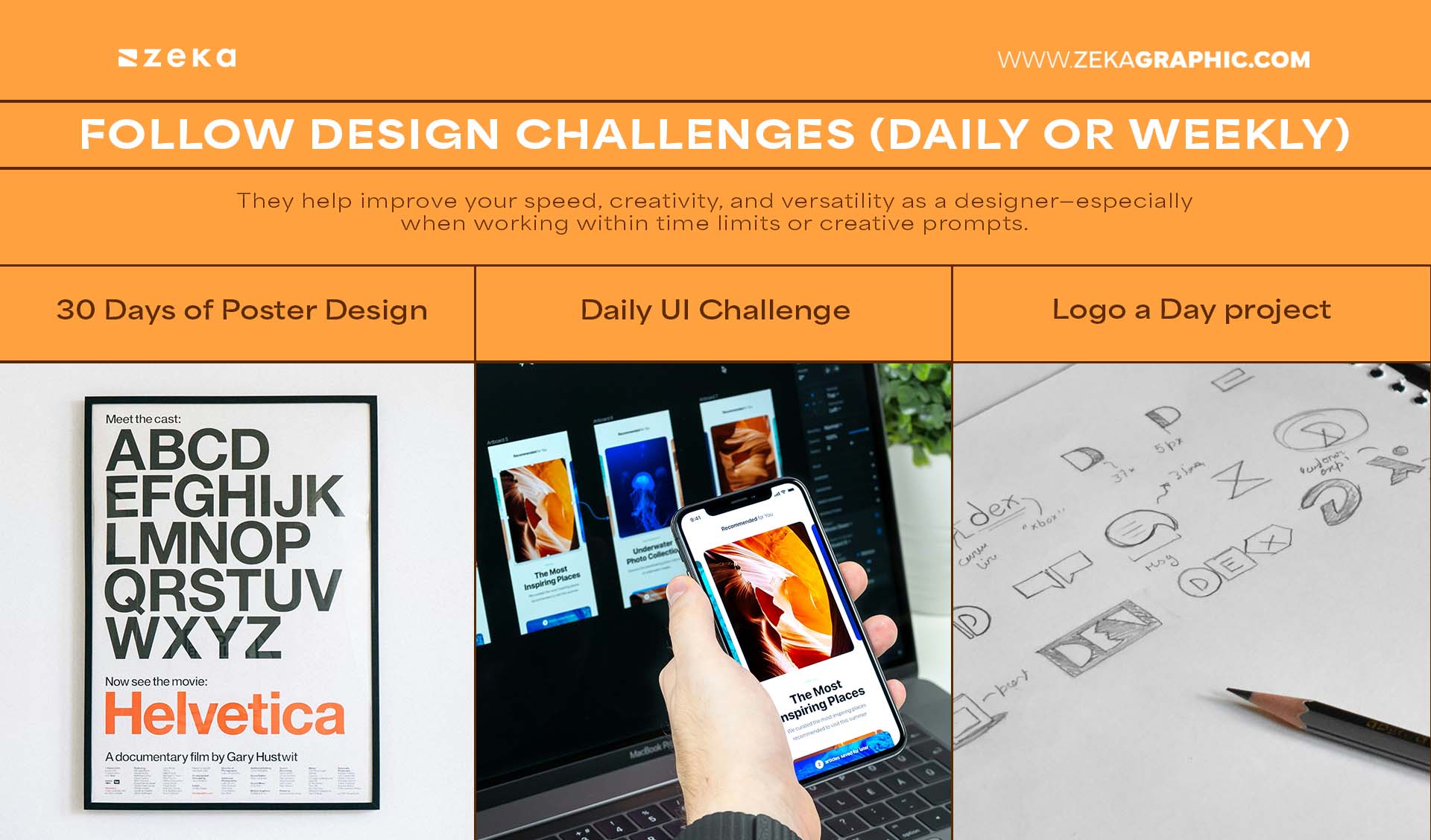 Follow Design Challenges (Daily or Weekly)