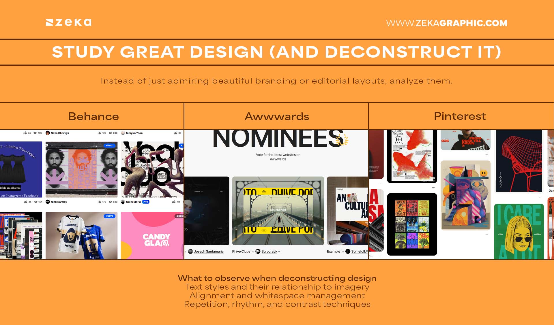 Study Great Design And Deconstruct It