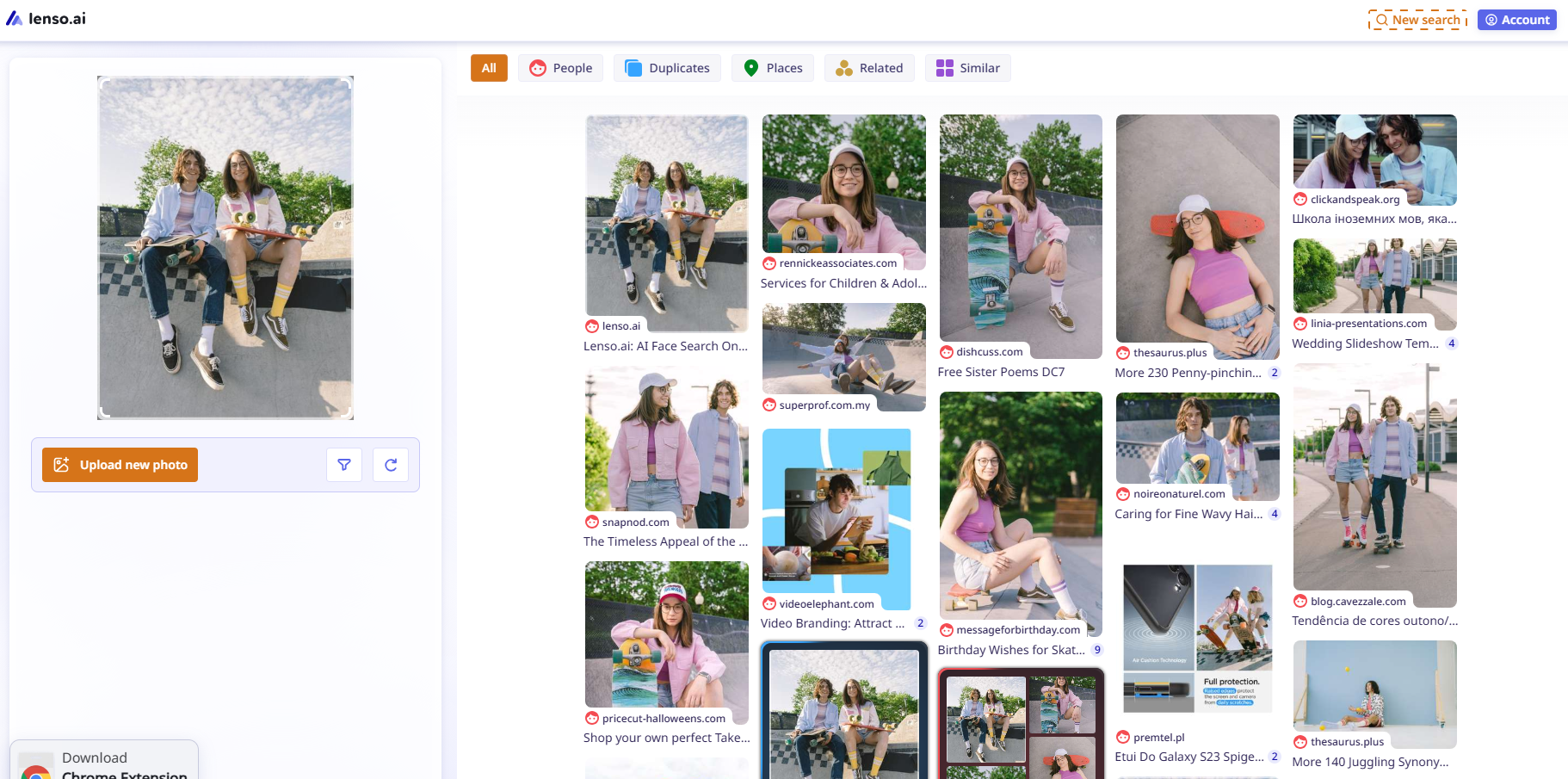 lenso-new-search-results