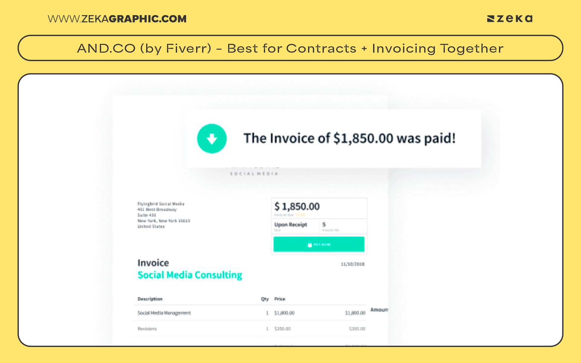 AND.CO (by Fiverr) – Best for Contracts + Invoicing Together