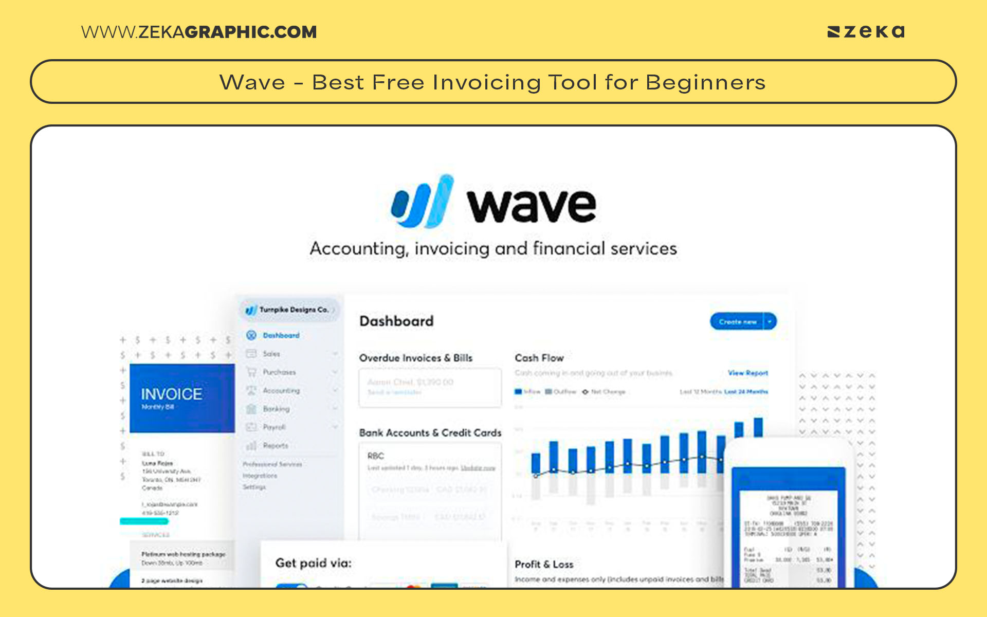 Wave – Best Free Invoicing Tool for Beginners