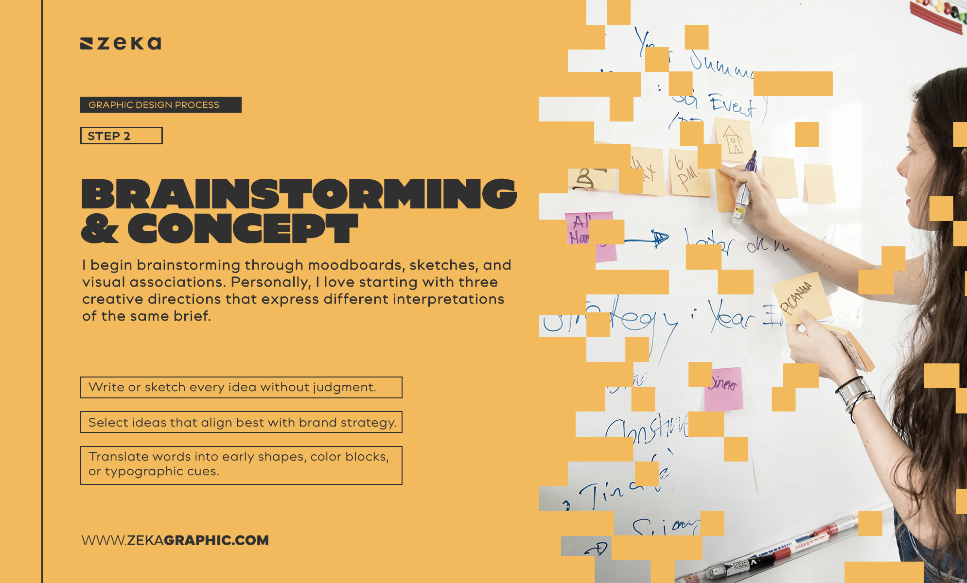 Graphic Design Process Brainstorming & Concept