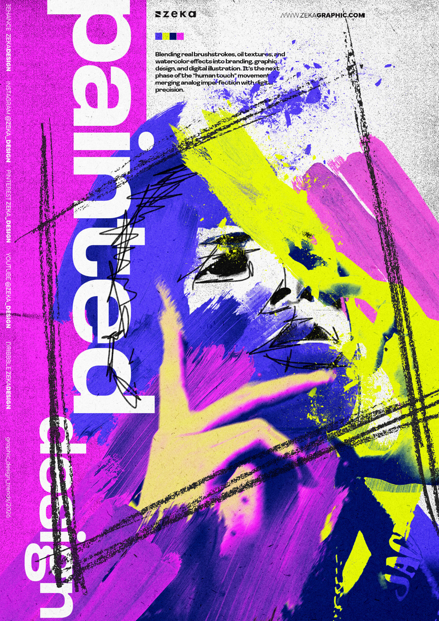 10 Painted Design Graphic Design Trend