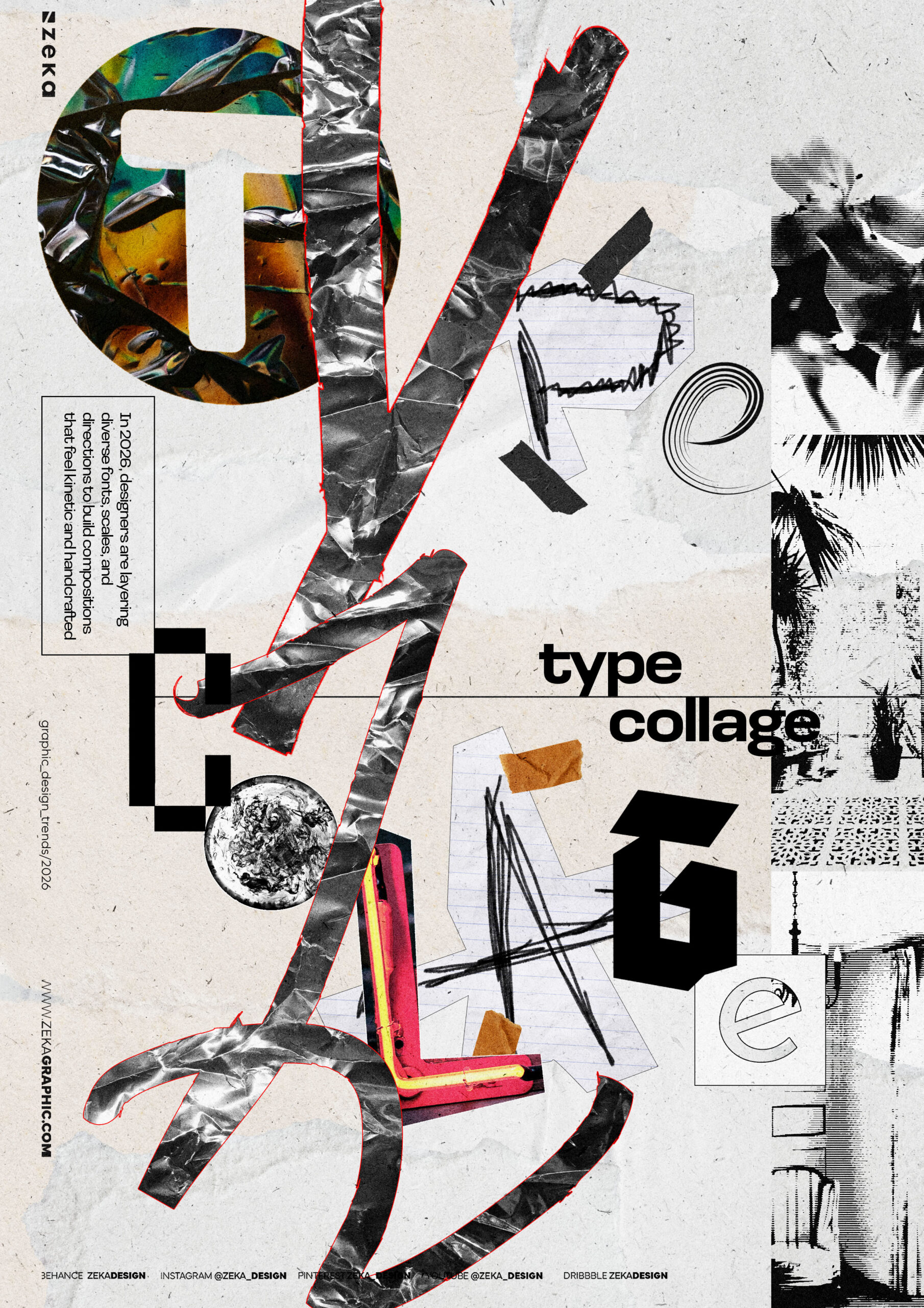 11 Type Collage Graphic Design Trend