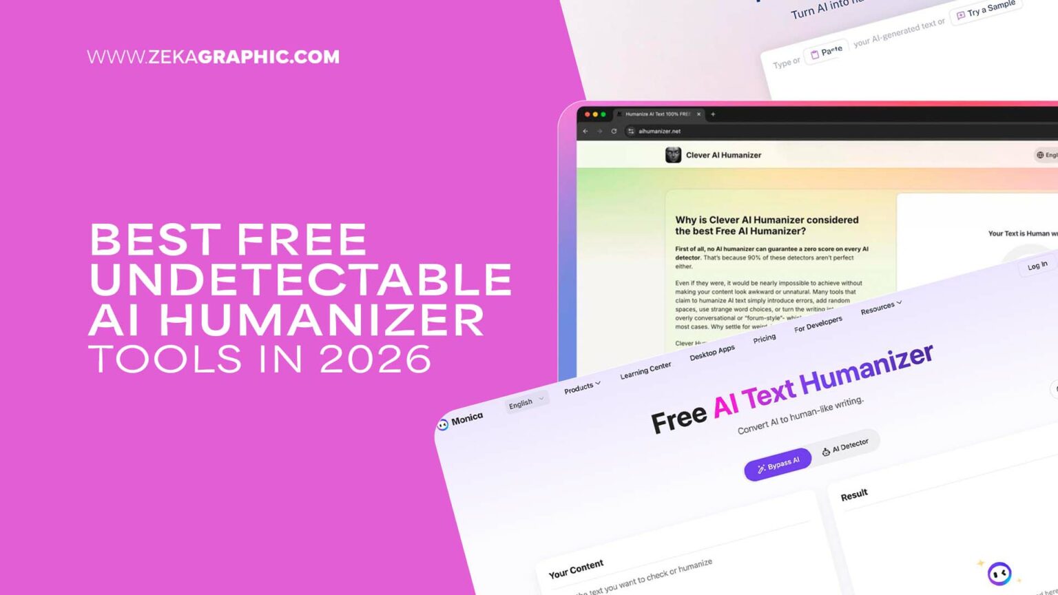 Best Free Undetectable AI Humanizer Tools in 2026 - Zeka Design