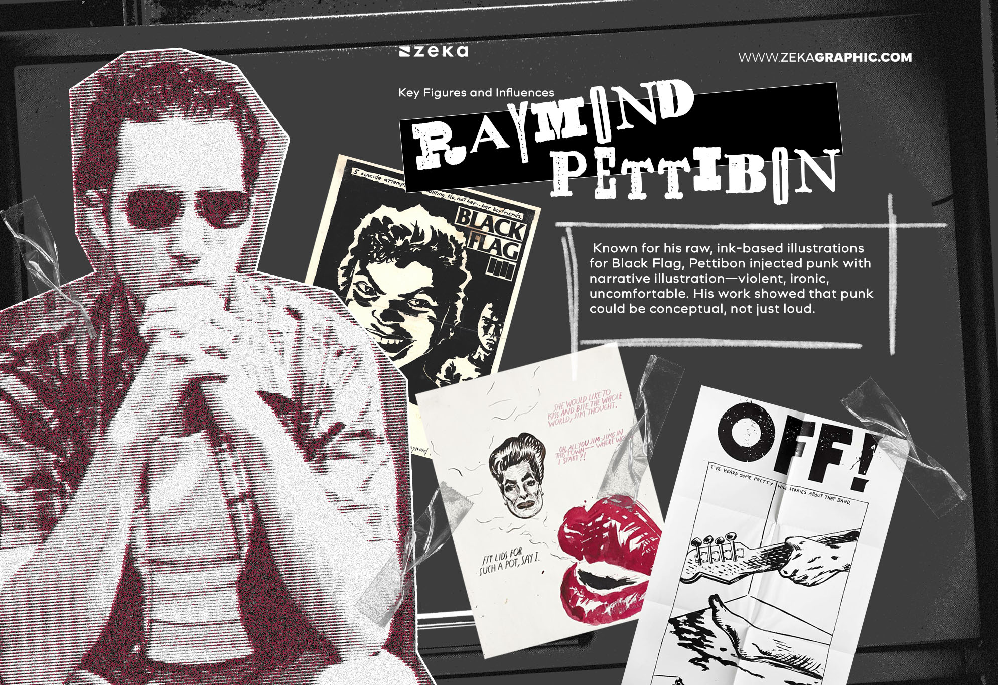 Key Figures and Influences in Punk Graphic Design Raymond Pettibon