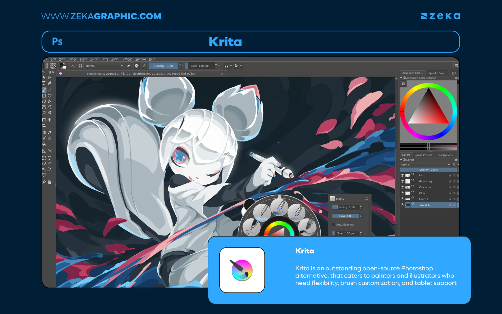 Best Adobe Photoshop Alternatives Krita_
