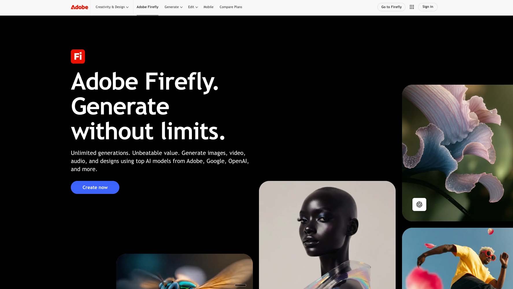 Adobe Firefly — Best for Designers Already in the Adobe Ecosystem