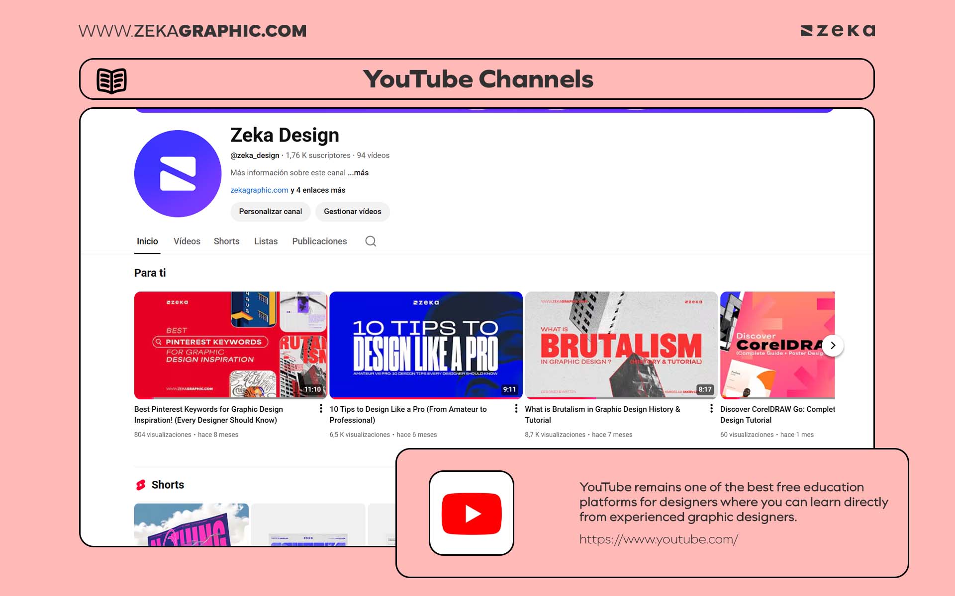 Free Learning Resources and Design Courses YouTube Channels