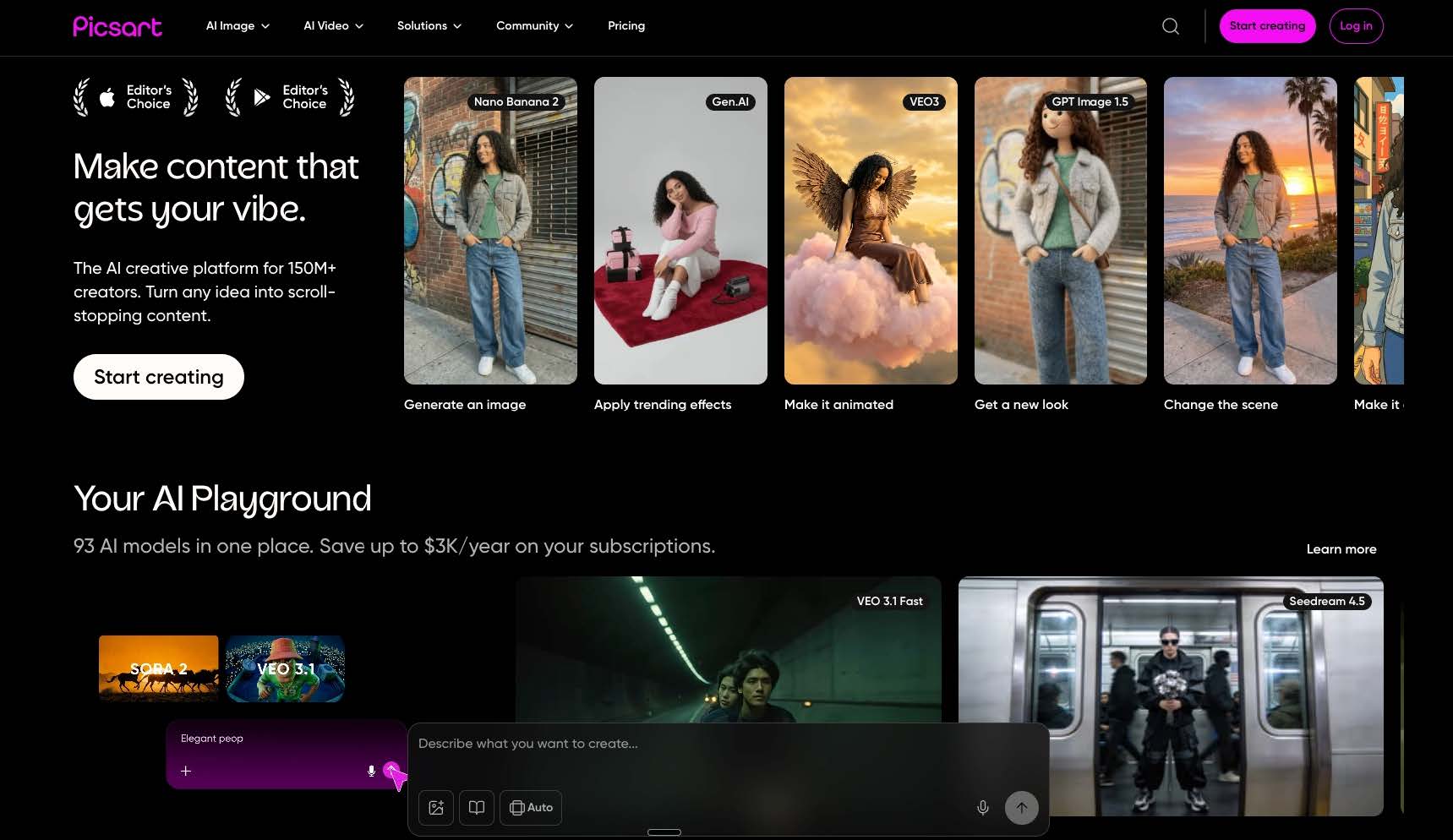 Picsart — Best for Mobile-First Cartoon Creation