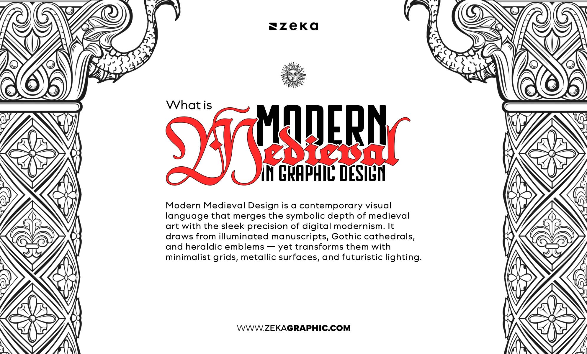 What Is Modern Miedeval in Graphic Design