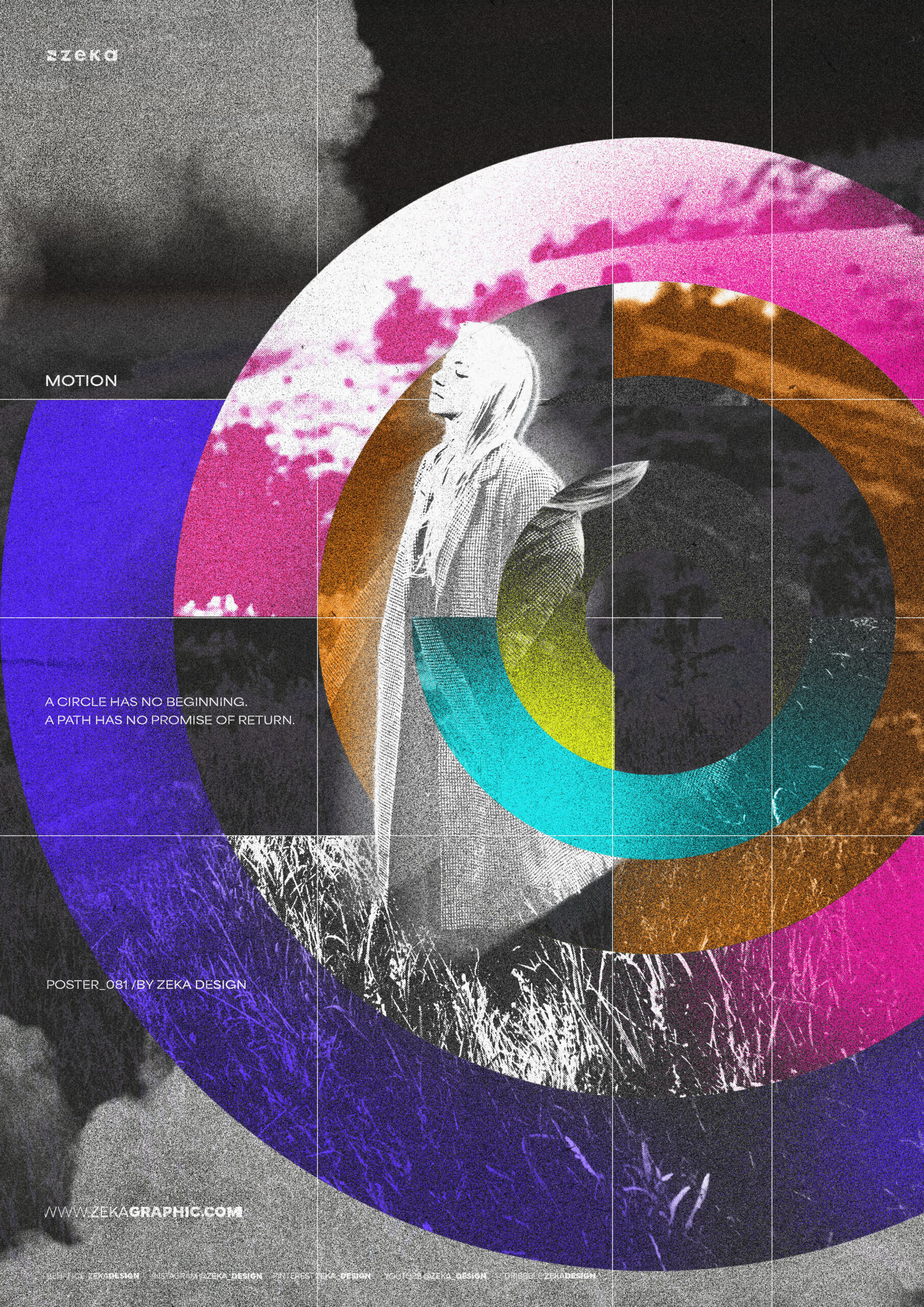 0081 Circular Composition Poster Design by Zeka Design