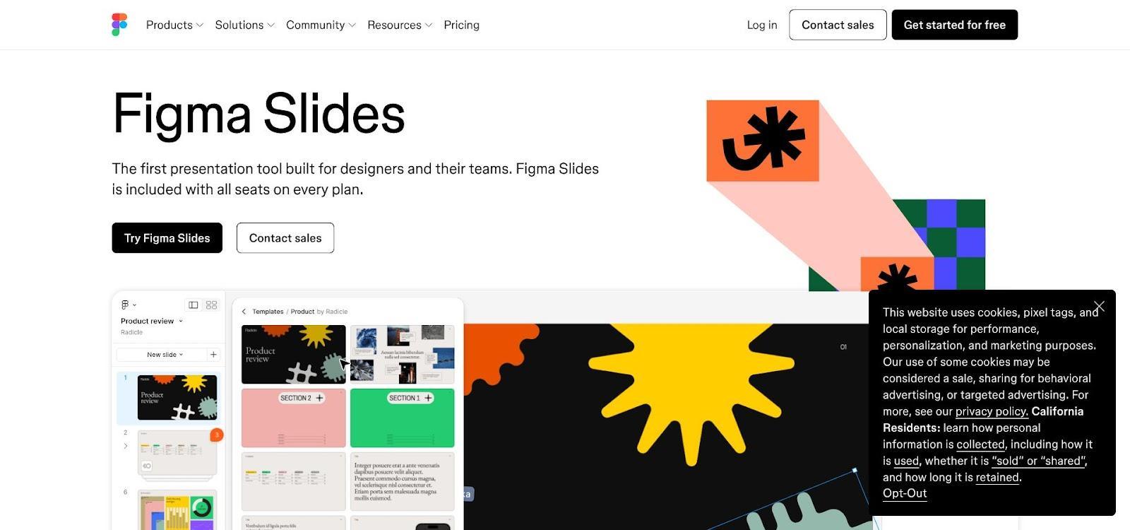 Figma Slides canvas where design file doubles as the slide deck