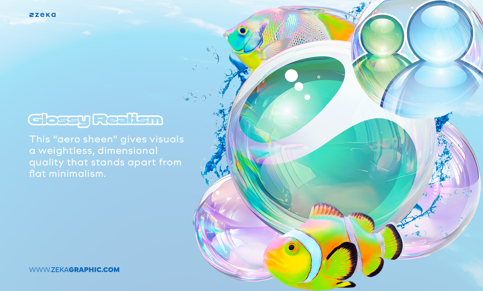 Key Characteristics of Frutiger Aero Glossy Realism