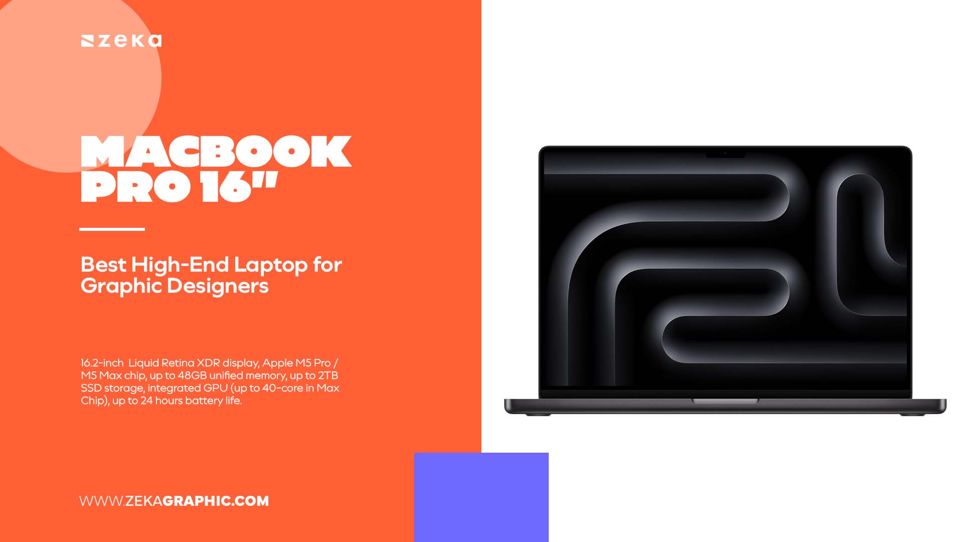 MacBook Pro 16” (Best High-End Laptop for Graphic Designers)